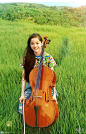 欧阳娜娜大提琴写真 优雅唯美(2)