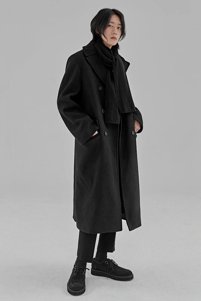 Wool Double Coat-花瓣网