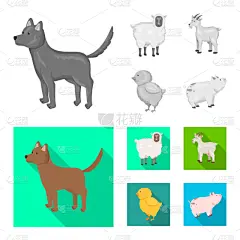 厨房,图标,婴儿,黄色,羊毛,可爱的,自制的,动作,收集