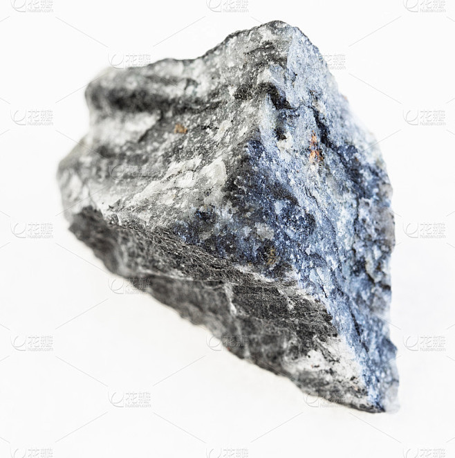 生辉锑矿(锑)石上白色