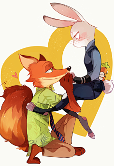 情侣-花瓣网|陪你做生活的设计师 | #疯狂动物城