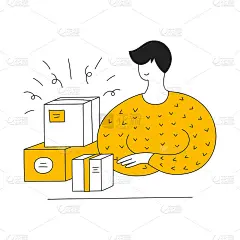 免费课程，试用访问，递送包裹，大减价，折扣，从库存或仓库发货