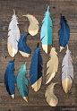 Gorgeous_Gold_Tipped_Paper_Feather: 