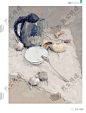 美院派2色彩临摹范本 2019烈公美术周英拉水粉画基础教程国美色彩单体色调构图训练范画步骤解析考题模拟艺联考美术静物色彩临摹书-tmall.com天猫
