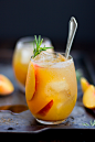 Rosemary Peach Maple Leaf Cocktail : It’s been quite a week! I need a stiff drink.