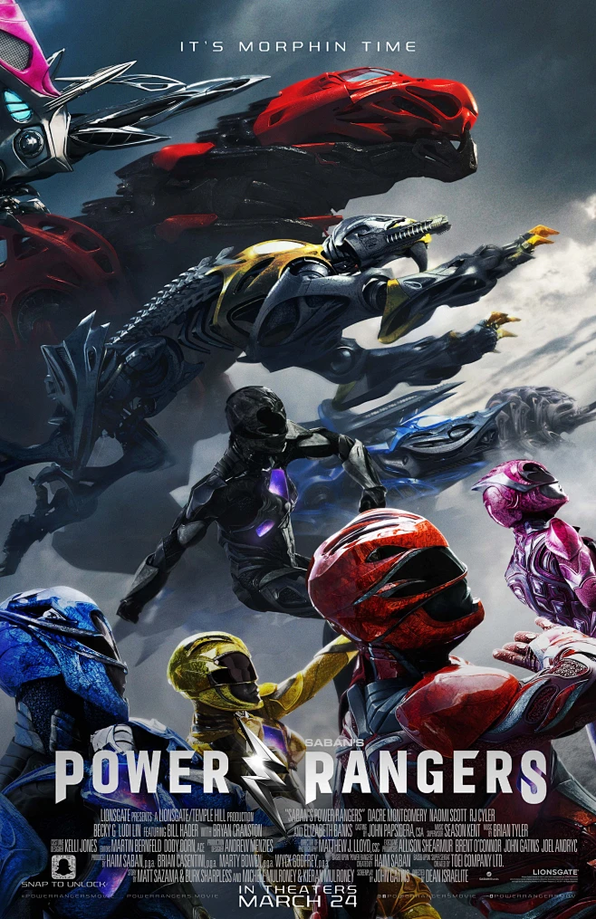 Mega Sized Movie Poster Image for Power Rangers (#19 of 19)-花瓣网