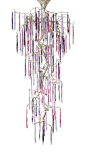 Glamour Staircase Large Chandelier By Serip  Contemporary, Organic, Transitional, Glass, Metal, Ceiling by Collective Form: 