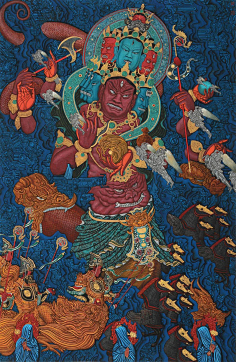 古典壁画-花瓣网|陪你做生活的设计师 | 诸天,龙鬼神,星宿,冥官之总主