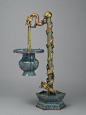 Flower Basket with Stand - Medium: Cloisonné enamel on copper alloy. Place Made: China. Dates: late 19th century. Dynasty: Late Qing Dynasty. Ancient Chinese, Ancient Art, Chinese Art, Cloisonne Enamel, Enamels, Japanese Antiques, Chinese Antiques, Feng S
