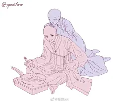 双人互动插画模板构图参考图片大全-双人互动插画模板构图参考高清好看的图片--花瓣肉宅宅的画板