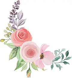 图源免费EPS |水彩花束插画，用于婚礼装饰、问候、壁纸、时尚、背景的水彩花束