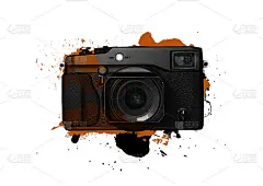 在白色背景上飞溅，数字水彩画，用于印刷在海报上