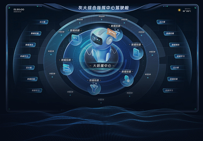 【2024】大屏可视化作品集-其他-UI...