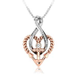 Infinity Heart Necklace Nautical Jewelry Rose Gold Anchor