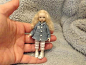 Miniature handmade GIRL CHILD ooak DOLLSHOUSE ART DOLL HOUSE ARTIST 1/12 SCALE