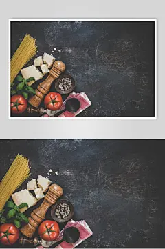 众图网美食黑色蔬菜面条海报