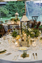 Cute Weeding table but would like smaller lantern: 