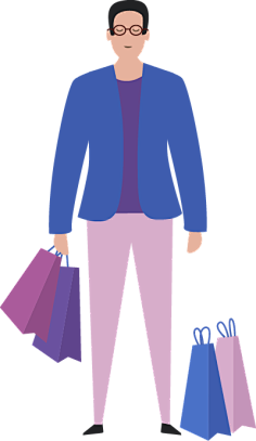 扁平插画小人物-扁平人物参考- 插画人物-考酮小人素材- 扁平插画