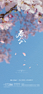 春分节气地产微信海报--源文件下载
