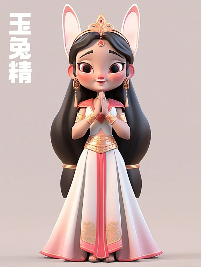 Ai绘画｜西游记中的女施主—玉兔精 IP盲盒系 - 小红书-花瓣网