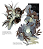 Guild Wars 2- Insects, Carlyn Lim : Sketches in ink to explore insects and the insect region in Heart of Thorns.