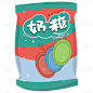 手绘-糖果元素-奶糖