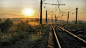 empty evening morning railway sunrise wallpaper (#2598751) / Wallbase.cc