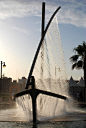 Spectacular Fountain Sprays Water to Look Like a Boat : At first, the image above looks like a boat, one that is caught in a soaking surge of water, but it is in fact a cleverly designed fountain sprinkling water out of its man-made pores. Located at Play