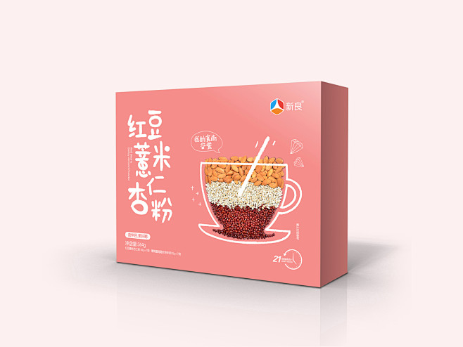 新良集团五谷杂粮代餐粉包装设计