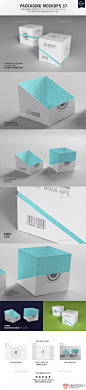 创意正方形天地盖盒装礼品盒纸盒包装展示效果图VI智能图层PS样机素材 Packaging Mock-ups 37 - 南岸设计网 nananps.com