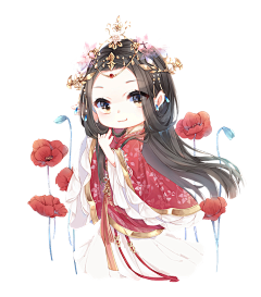 九狸采集到Q版&古代免扣人物