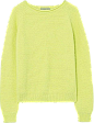 原单黄色螺纹收口羊毛混纺针织衫（多色）-最搭配