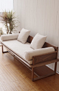 纯实木 原木 罗汉床 中式沙发 明心系列素元木作设计师品牌-淘宝