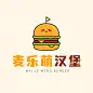 炸鸡汉堡宣传推广门店卡通LOGO