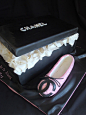 Chanel ballet shoe cake