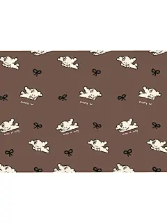 原创壁纸 治愈卷毛小狗彩色波点 - 小红书