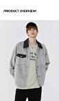 Lilbetter仿麂皮夹克男秋装新款男装美式上衣休闲工装秋季外套潮-tmall.com天猫