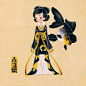 福根儿的相册-萌化金鱼图谱-日式插画 #采集大赛#