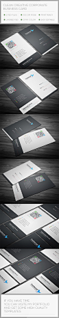 Clean Creative Business Card : Fully Editable Files 3.5×2300DPI CMYK Print Ready