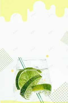 清新简约柠檬汁夏季特饮海报背景矢量图 矢量图 第二杯半价 酷爽 背景 设计图片 免费下载 页面网页 平面电商 创意素材