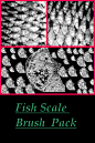 Fish Scale Photoshop Brush by artszy
