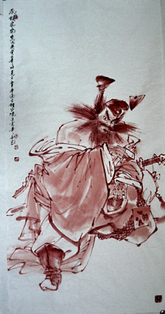 H^_^B采集到国画大师陈玉先人物画