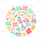 real estate round design template