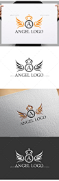 天使的标志——字母标志模板Angel Logo - Letters Logo Templates书法、经典的金银丝细工,优雅,有创造力,波峰,装饰业务,豪华度假胜地,优雅的装饰,优雅的漩涡,高档餐厅,好酒庄,蓬勃发展,金色的王冠,传令官的,纹章学中,高质量的葡萄酒,律师事务所,豪华、奢侈的珠宝,华丽的王冠,复古,复古的风格,浪漫的婚礼,皇家,盾牌,模板,矢量 calligraphy, classic filigree, classy, creative, crest, decorative busines