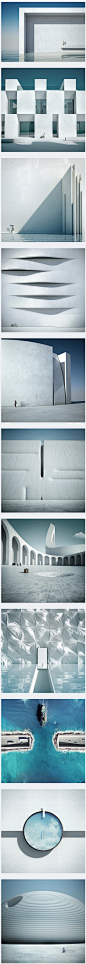 Architectural Compositions by Michele Durazzi | Inspiration Grid | Design Inspiration