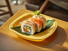 寿司美味新鲜饭团日本日式料理美食