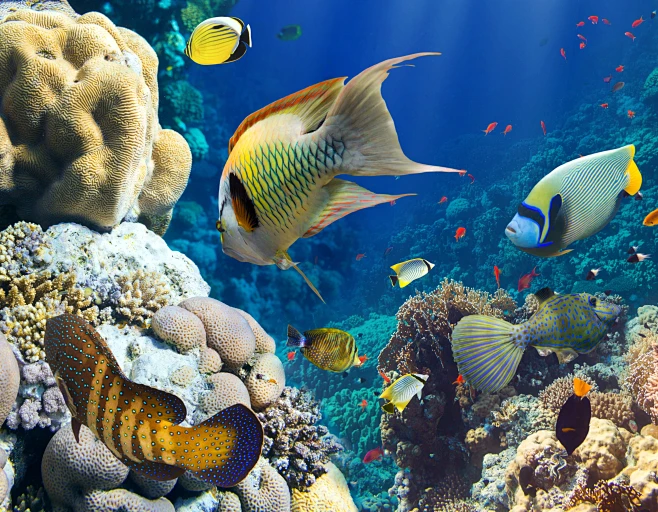 General 3600x2800 animals fish coral underwater-花瓣网