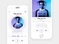 Music Player Inspiration 2017 – Muzli -Design Inspiration : via Muzli design inspiration