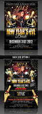 Print Templates - New Year's Eve Party Flyer Templates | GraphicRiver