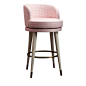 Isidoro Pink Bar Chair - Shop DOM Edizioni online at Artemest